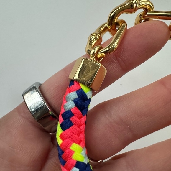 neon rope and gold link bracelet - Picture 6 of 6